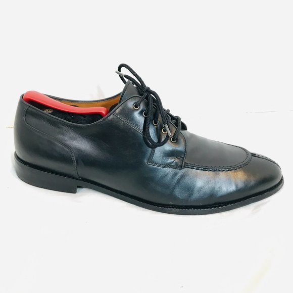 Salvatore Ferragamo Split toe Derby Black Men 9.5D - Picture 1 of 9